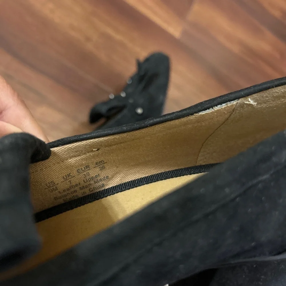 🌿END of SEASON SALE🌿 FRANCO SARTO Suede Leather Black Shoes size 9M